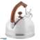 Stainless Steel Kettle With Whistle 2.5L Induction Silver Brown Handle image 4