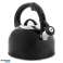 Stainless Steel Kettle With Whistle 2.5L Induction Black image 3