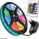 Waterproof RGB SMD LED STRIP 5M Colorful REMOTE CONTROL FOR SHELF RACK image 7