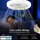 Plafonnier LED intelligent avec ventilateur, pour le refroidissement de la pièce, télécommande, 3 modes d’éclairage, ampoule 30W, ventilateur 4W, 26 cm de diamètre - Fanny photo 2
