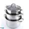Pot Set 6 Pieces Stainless Steel Cookware Induction Stainless Lid image 1