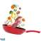 6 шт. Кухонная посуда Набор кастрюль Кастрюля Кастрюля Кухонные гаджеты Крышка индукционная, черный красный изображение 3