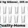 12 Pezzi Bicchieri da Acqua 305ml Set di Bicchieri da Succo Bicchieri di Vetro 4 Modelli da Selezionabile. foto 1