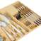 72pcs 18/10 Stainless Steel Cutlery Cutlery Set with Suitcase Set gold image 4
