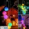Suspension solaire LED, lumières rondes, lustre de plafond extérieur, résistant aux intempéries, 600mAH, 78cm - Chimy photo 2