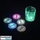 Sous-verres LED pour verres et boissons, lumière sous verre, coussin lumineux, 6cm de diamètre, 5 pcs - Drinky photo 2