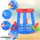 Canestro da basket gonfiabile per piscina, con palla e cerchi, gioco d'acqua per bambini, per pallacanestro d'acqua, diametro 60 cm - Ringy foto 5