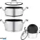 Couscous Pan - 12 Liters - Couscous Maker - Stainless Steel - Marble Coating image 2