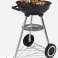 Portable and robust kettle grill (48 x 70 cm, black) for BBQ, picnic and garden grill for a fantastic barbecue image 1