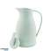 Thermos with glass insert jug green 1l mint color for coffee for tea image 1