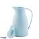 Thermos with glass insert jug blue 1l blue for coffee for tea image 1
