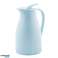 Thermos with glass insert jug blue 1l blue for coffee for tea image 2