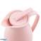 Termosz üvegbetéttel rózsaszín kancsó 1l kávéhoz teához kép 5