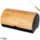 Lunch box - Container - Bamboo/stainless steel - Brown/Black + free bread knife image 5