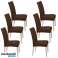 Набор из 6 шт. Эластичные чехлы для стульев со спинкой без оборок 6 оттенков изображение 5