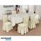 Set of 6 Pcs Elastic Chair Covers with Back and Ruffles 6 colors image 5
