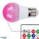 COLOR LIGHT SAVING LED BULB WITH REMOTE CONTROL 10W WITH THREAD E27 LAMP image 4