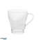 Stiklinis puodelis su rankenos stiklu 270ml klasikinė kavos arbatos taurė nuotrauka 1