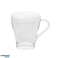 Glass mug with handle glass 270ml classic coffee tea glass image 3