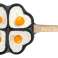 Cepšanas panna - omlete 4 gab - Sirds forma - Keramikas pārklājums attēls 1