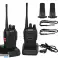 WALKIE TALKIE WALKIE TALKIE PMR BAOFENG PORTATA FINO A 6KM 16 CANALI foto 2