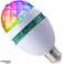 ŻARÓWKA OBROTOWA KULA DYSKOTEKOWA LED RGB MOC E27 IMPREZA LASER zdjęcie 1