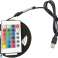 RUBAN LED USB RGB AVEC TÉLÉCOMMANDE 5V 3M RÉTROÉCLAIRAGE LED COLORÉ photo 3