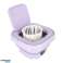 Automatic travel washing machine mini foldable portable 8L purple image 4
