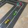 Raceplate circuit bend grå 25,5 cm &amp; Raceplate track straight grå 25,5 cm bild 2