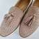 060051 women's leather loafers by Lascana. A model in the color dusty pink image 2
