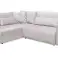 Corner sofa L-shaped couch &quot;Malwina&quot; with sleeping function and bed box, universally mountable image 1
