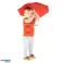 Children's umbrella 50 cm 6 assorted color: yellow/green/blue/red/lilac image 2