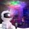 Star Projector Astronaut LED natlys RGB 360 til babyværelse billede 1