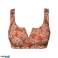 Rdzawobrązowe preformowane zestawy bikini z nadrukiem dla kobiet zdjęcie 1