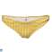 Yellow/white preformed bikini sets for women image 4