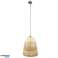 PTMD geweven bamboe Hanglamp Sadie bruin 59 cm foto 1