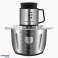 5 Liters Stainless Steel Electric Chopper Food Processor 6 Stainless Steel Blades image 4