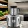 5 Liters Stainless Steel Electric Chopper Food Processor 6 Stainless Steel Blades image 1