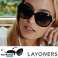100 UV-geschützte Sonnenbrillen Eleganter Onyx mit Premium-Verpackung Bild 7