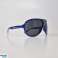 Blue FC Barcelona football club foldable sunglasses in hard glasses case image 4