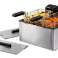 Dubbele friteuse 6 liter ( 2 x 3 L ) tot 1,6 kg friet 4000 watt foto 4