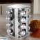 16 stk Spice Carousel Rotatable Spice Jars Spice Rack Spice Container. bilde 2