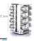 16 stk Spice Carousel Rotatable Spice Jars Spice Rack Spice Container. bilde 1