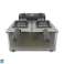 Dubbele friteuse 6 liter ( 2 x 3 L ) tot 1,6 kg friet 4000 watt foto 1