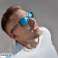 100 UV-beskyttede Marine Blue solbriller med Premium emballage billede 5