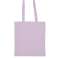 Lilac cotton shopper bags with long handles image 1