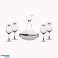 Elegant wine glass set 5 pieces transparent with 1500 ml jug, 4 glasses of 315 ml image 3