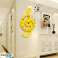 Stylish Cleffo Wall Clock Elevate Your Space with a Musical Touch!  Yellow variation image 5