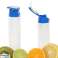 Waterfles met fruitvulling 800ml blauw foto 2