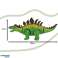 Dinosaur Stegosaurus battery-operated interactive toy walks lights roars image 3